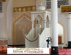 Mimbar Masjid Mewah Kubah Ukiran Duco