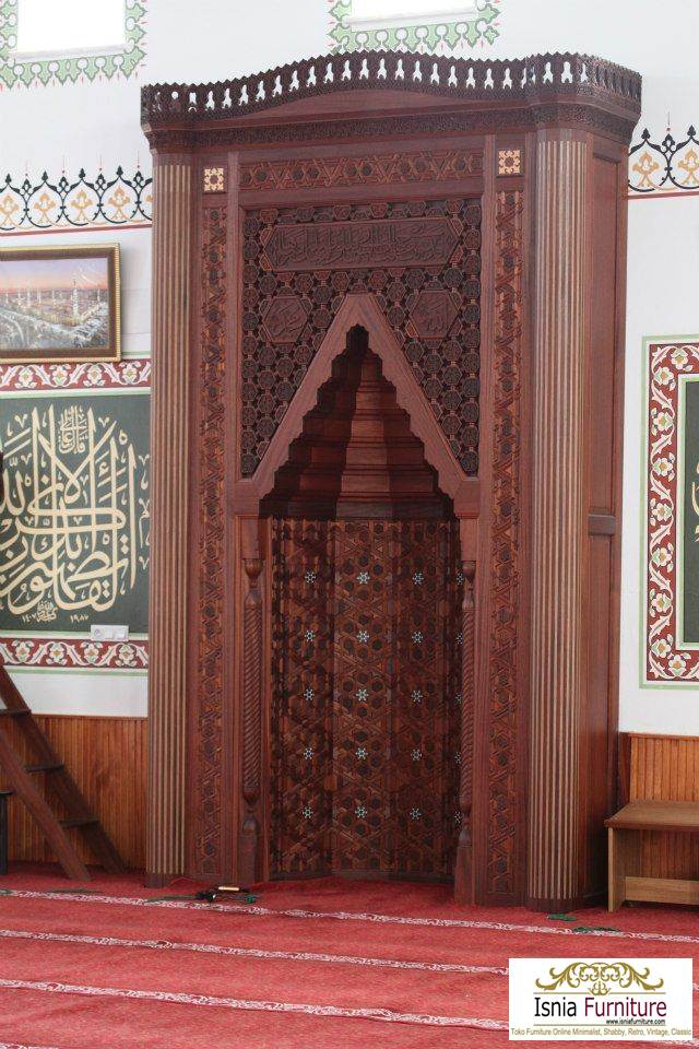 32+ Model Mihrab Masjid Minimalis Sederhana Kayu Jati 