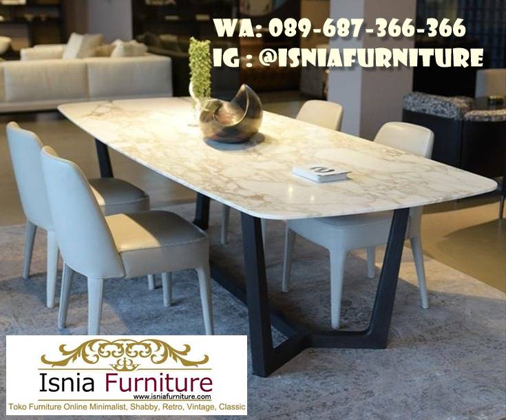 toko-meja-makan-marmer-model-kaki-stainless-gold Toko Meja Makan Marmer Langsung Dari Pabrik