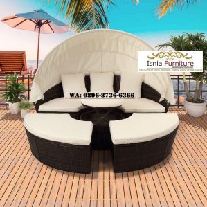 Sofa Rotan Sintetis Outdoor Model Terbaru