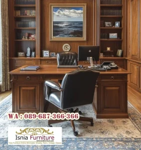 Meja Direktur Kayu Jati Produsen Resmi