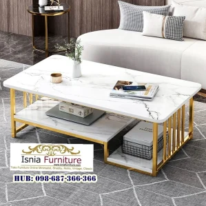 Jual Meja Tamu Modern Kaki Stainless
