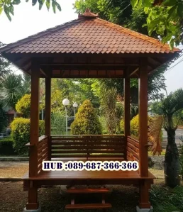 Gazebo Jati Sederhana