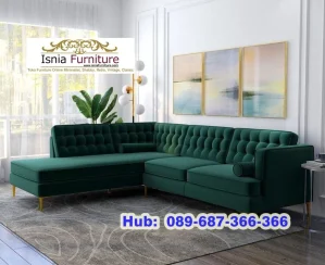 Kursi Sofa Sudut Ruang Tamu Custom Model