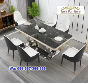 Meja Marmer Hitam Informa