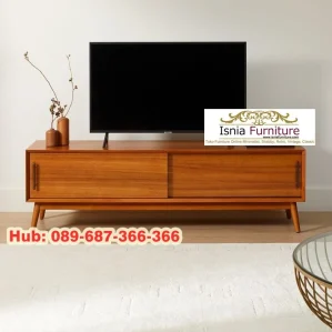 Meja Tv Kayu Jati Minimalis