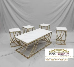 Jual Set Meja Stainless Unik