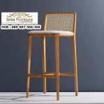 Kursi Bar Kombinasi Rotan