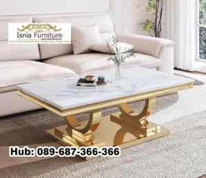 Meja Tamu Marmer Mewah