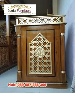 Podium Khotbah Kayu Jati