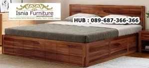 Jual Tempat Tidur Kota Probolinggo Kayu Jati Minimalis