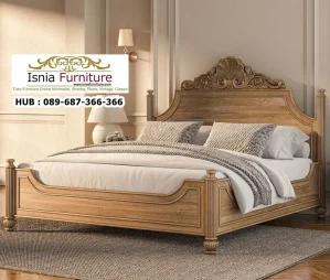 Jual Tempat Tidur Tuban Kayu Jati Klasik Elegan