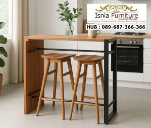 Meja Bar High Table Industrial Minimalis