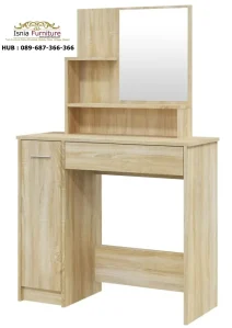 Meja Rias Jati Finishing Natural