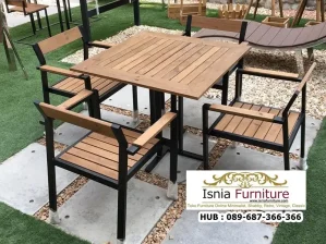 Set Kursi Cafe Besi Hollow Outdoor Mojokerto
