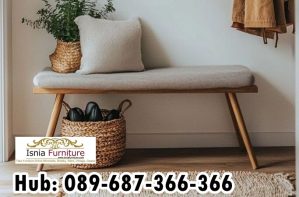 Jual Bangku Kayu Kombinasi Busa Nyaman