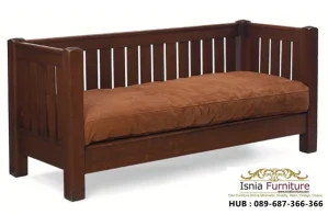 Jual Bangku Rustik Coklat Jati Klasik Kediri