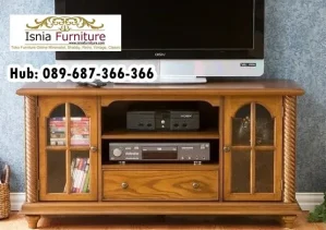 Jual Meja Tv Kayu Desain Klasik