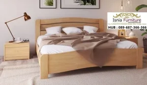 Jual Tempat Tidur Kayu Jati Natural Nganjuk
