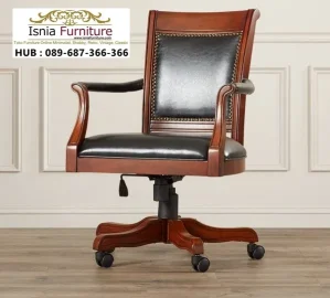 Kursi Kantor Kayu Solis Klasik Royal Brown Surabaya