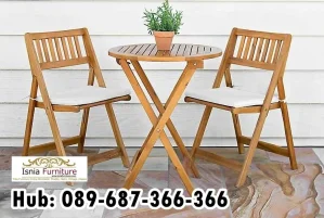 Kursi Teras Kayu Solid Istimewa