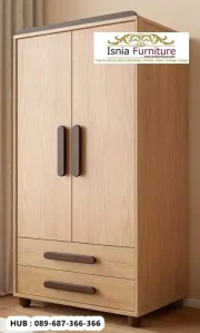 Lemari Pakaian Anak Kayu Jati Minimalis