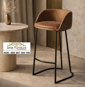 Jual Kursi Bar Elegan Tan Industrial Modern
