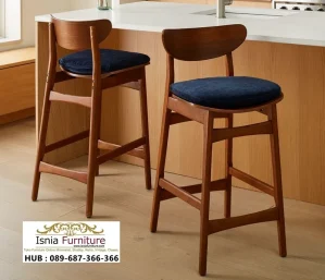 Jual Kursi Bar Jati Modern Lengkung