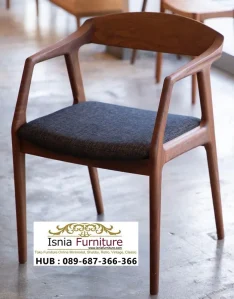 Jual Kursi Cafe Ergonomis Walnut Kayu Solid