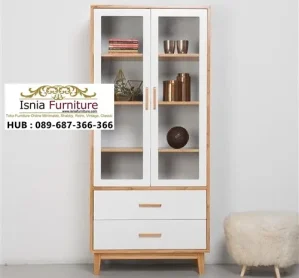 Jual Lemari Hias Minimalis Seri White