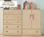 Lemari Anak Laci Kayu Solid Edisi Warna-Warni