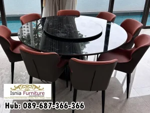 Meja Marmer Bulat Bekas Unik