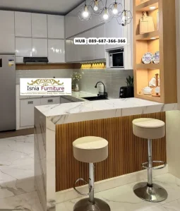 Mini Bar Minimalis Serat Kayu Jati