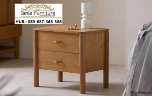 Nakas Kayu Solid Seri Klasik Modern