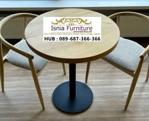 Set Meja Cafe Bulat Minimalis Modern Terbaru