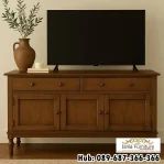 Jual Meja Tv Material Kayu Jati Multifungsi
