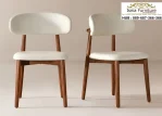 Kursi Cafe Minimalis Sandaran Lengkung Kayu Jati