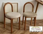 Kursi Cafe Seri Lengkung Atma Kayu Estetik