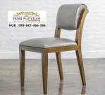 Kursi Makan Minimalis Retro Wood Grey