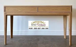 Meja Konsul Kayu Solid Natural Estetik