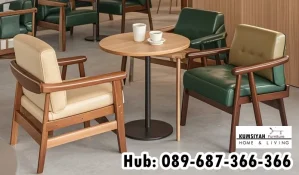 Meja Kursi Cafe Kayu