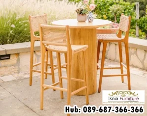 Meja Kursi Cafe Murah Bekas Kayu jati