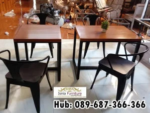 Meja Kursi Cafe Rangka Besi