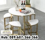 Meja Marmer Bulat Kecil High Quality