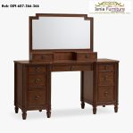 Meja Tolet Mewah Desain Marlowe Brown Vintage