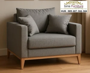 Sofa Single Minimalis Desain Boxy