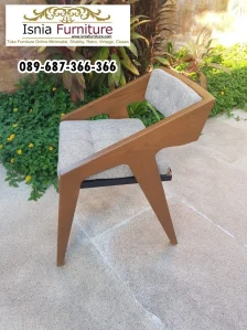 Kursi Cafe Jati Retro Minimalis Model Z Armchair