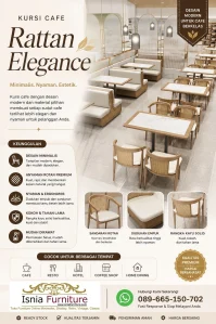 Kursi Cafe Rattan Elegance