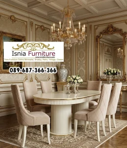 Set-Meja-Makan-Florence-Cream-Glam-259x300 Set Meja Makan Florence Cream Glam