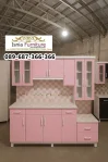 Lemari Dapur Model Terbaru Soft Pink